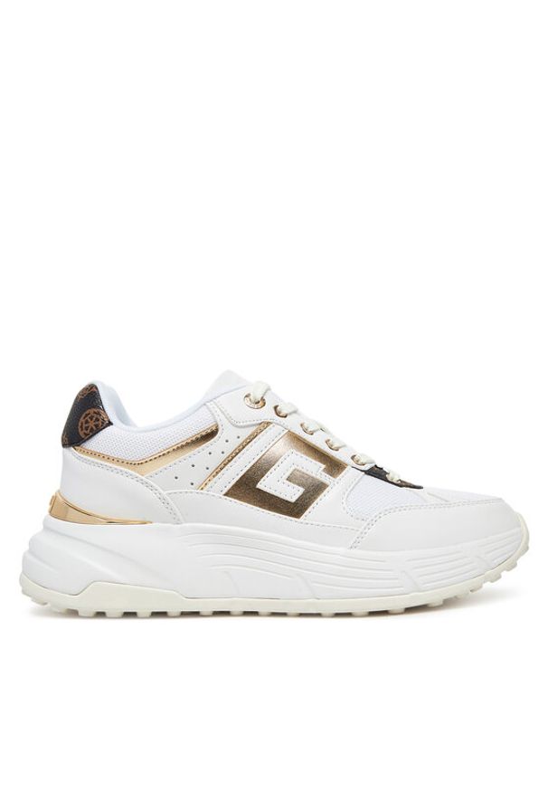 Guess Sneakersy FLTFON FAB12 Biały. Kolor: biały. Materiał: skóra