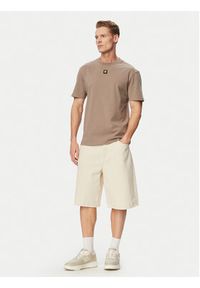 Hugo - HUGO T-Shirt Dalile 50505201 Brązowy jasny Regular Fit. Kolor: brązowy. Materiał: bawełna #3