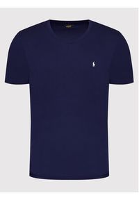 Polo Ralph Lauren T-Shirt Sle 714844756002 Granatowy Regular Fit. Typ kołnierza: polo. Kolor: niebieski. Materiał: bawełna #4