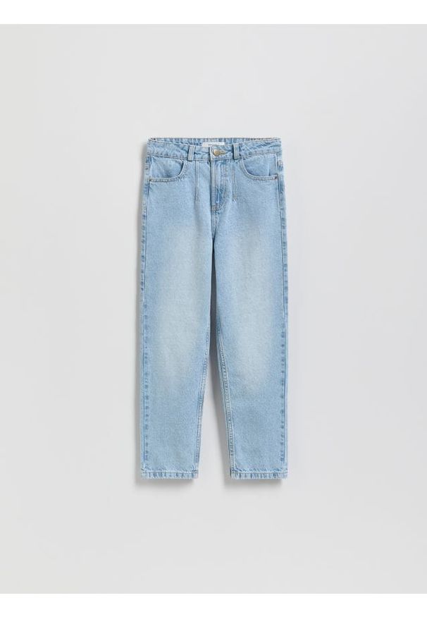 Reserved - Jeansy straight fit - niebieski. Kolor: niebieski