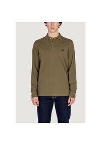 U.S. Polo Assn - Polo z długim rękawem Mężczyzna U.S. POLO ASSN. MUST 000394 EHPD. Typ kołnierza: polo. Kolor: zielony. Materiał: bawełna. Długość rękawa: długi rękaw. Długość: długie #1