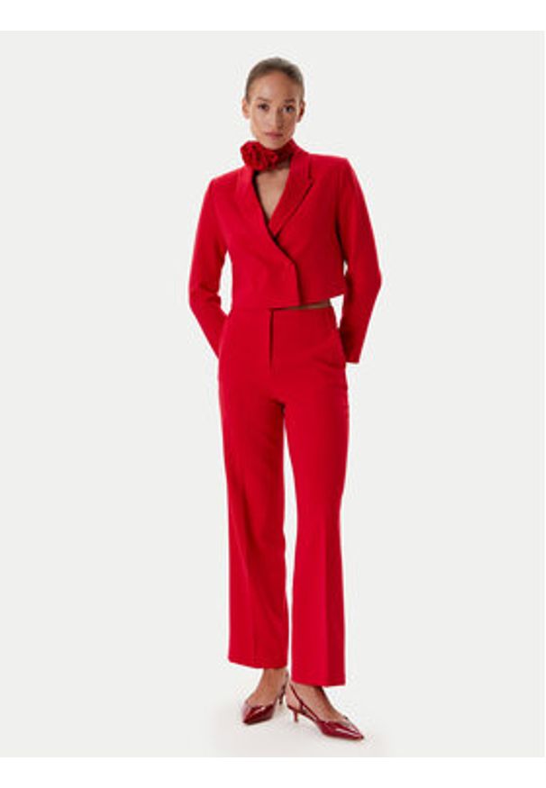 Tatuum Spodnie materiałowe Masda 3 T2508.147 Czerwony Wide Leg. Kolor: czerwony. Materiał: syntetyk