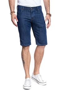 Mustang - SPODENKI MUSTANG 5 Pocket Short DENIM BLUE 1007373 5000 580. Materiał: denim #1