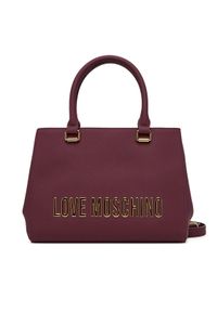 Love Moschino - LOVE MOSCHINO Torebka JC4022PP1NKD0552 Bordowy. Kolor: czerwony. Materiał: skórzane