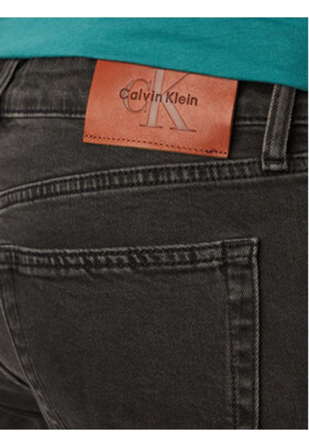 Calvin Klein Jeansy LV04RF758G Czarny Straight Leg. Kolor: czarny
