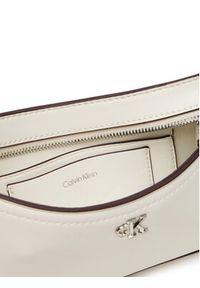 Calvin Klein Torebka Ck Small Shoulder Bag LV04F3170G Biały. Kolor: biały. Materiał: skórzane #4