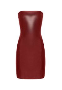 Wolford Sukienka Jo kolor bordowy mini dopasowana. Kolor: czerwony. Materiał: materiał. Typ sukienki: dopasowane. Długość: mini #2