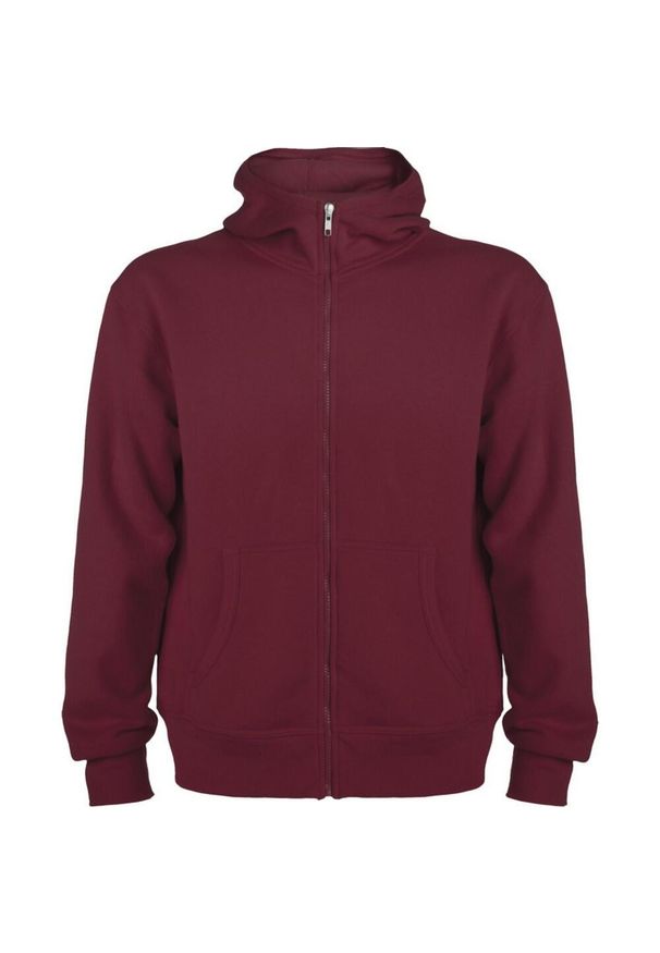 ROLY - Męska Bluza Z Kapturem Montblanc Full Zip. Typ kołnierza: kaptur. Kolor: czerwony