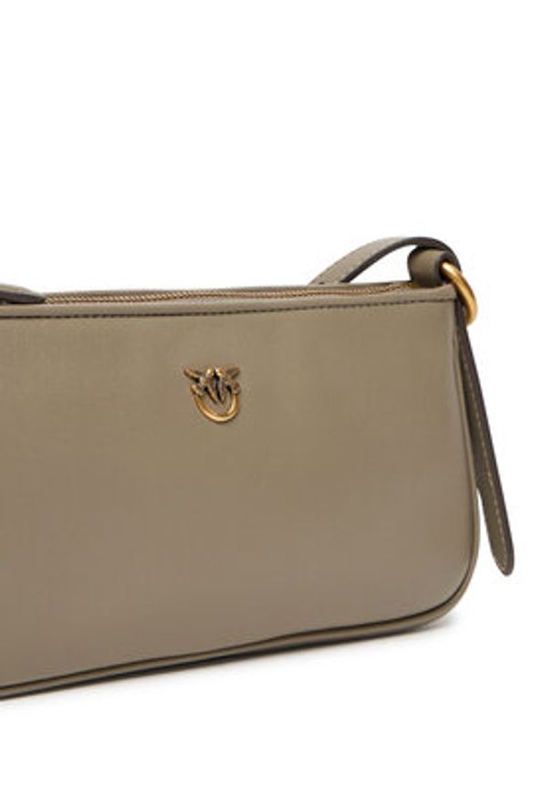 Pinko - PINKO Torebka Half Moon Baguette Mini AI 25-26 PLTT 105069 A0QO Beżowy. Kolor: beżowy. Materiał: skórzane