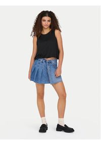only - ONLY Spódnica jeansowa Kadie 15345569 Niebieski Regular Fit. Kolor: niebieski. Materiał: bawełna