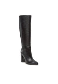 Guess Kozaki Lannie FL8LNN LEA11 Czarny. Kolor: czarny. Materiał: skóra