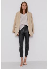 Pennyblack Spodnie damskie kolor czarny dopasowane high waist. Stan: podwyższony. Kolor: czarny #1