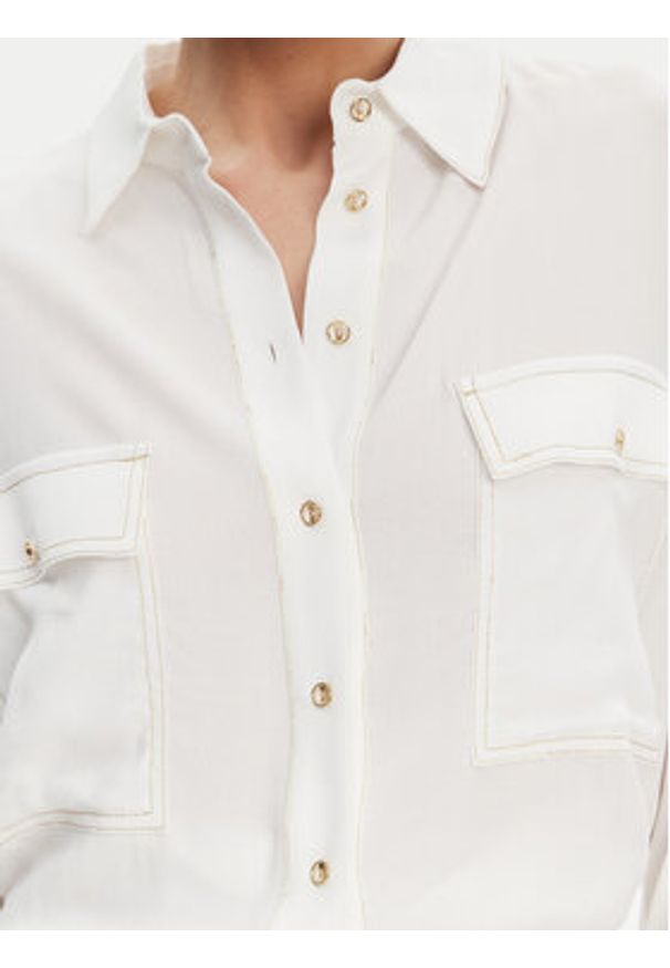 ACCESS FASHION Koszula 53-7006-394 Biały Relaxed Fit. Kolor: biały. Materiał: wiskoza