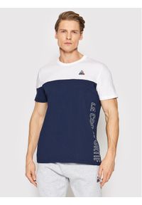 Le Coq Sportif T-Shirt 2210372 Granatowy Regular Fit. Kolor: niebieski. Materiał: bawełna