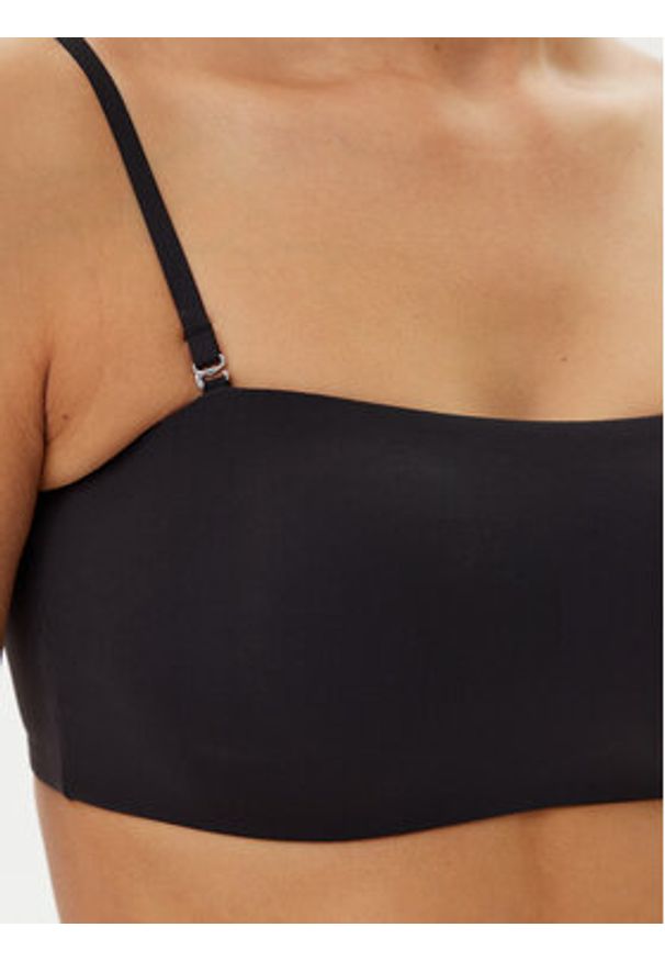 Hunkemöller Biustonosz top Smooth 206769 Czarny. Kolor: czarny. Materiał: syntetyk