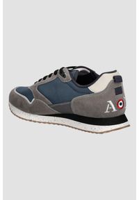 Aeronautica Militare - AERONAUTICA MILITARE Szaro-niebieskie sneakersy męskie, Rozmiar 44. Okazja: na co dzień. Kolor: szary #2