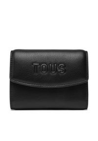 TOUS Mały Portfel Damski Pocket Tous Bloom 2002204251 Czarny. Kolor: czarny. Materiał: skóra