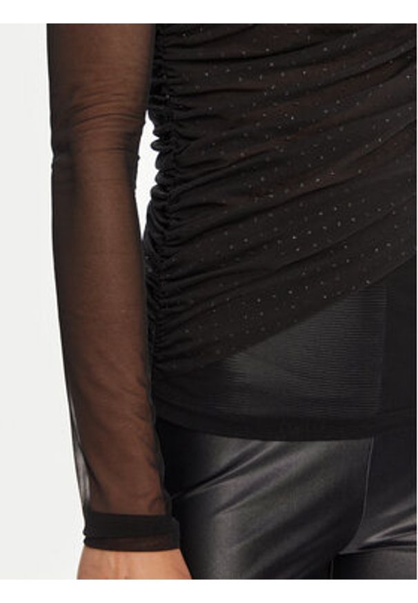 Versace Jeans Couture Bluzka 78HAH600 Czarny Slim Fit. Kolor: czarny. Materiał: syntetyk