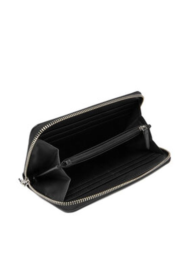 Love Moschino - LOVE MOSCHINO Portfel JC5500PP0OLE0000 Czarny. Kolor: czarny. Materiał: skóra