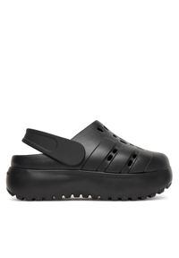 Adidas - adidas Sandały adilette Platform Clogs JP9577 Czarny. Kolor: czarny. Materiał: syntetyk. Obcas: na platformie #1