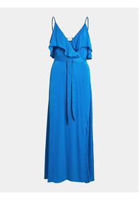 Vila Sukienka wieczorowa Jessi 14096307 Niebieski Regular Fit. Kolor: niebieski. Materiał: syntetyk. Styl: wizytowy #4