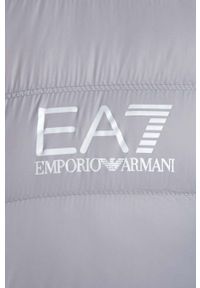 EA7 Emporio Armani kurtka puchowa męska kolor szary przejściowa. Okazja: na co dzień. Kolor: szary. Materiał: puch. Styl: casual #5