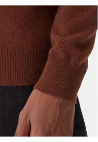 GANT - Gant Sweter 8050274 Brązowy Regular Fit. Kolor: brązowy. Materiał: wełna #3