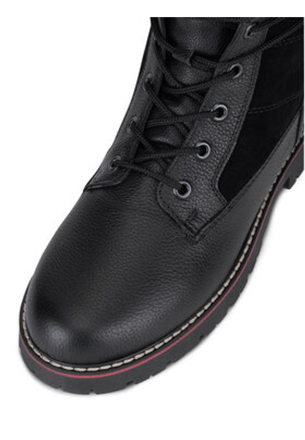 Remonte Botki D9381-00 Czarny. Kolor: czarny. Materiał: skóra