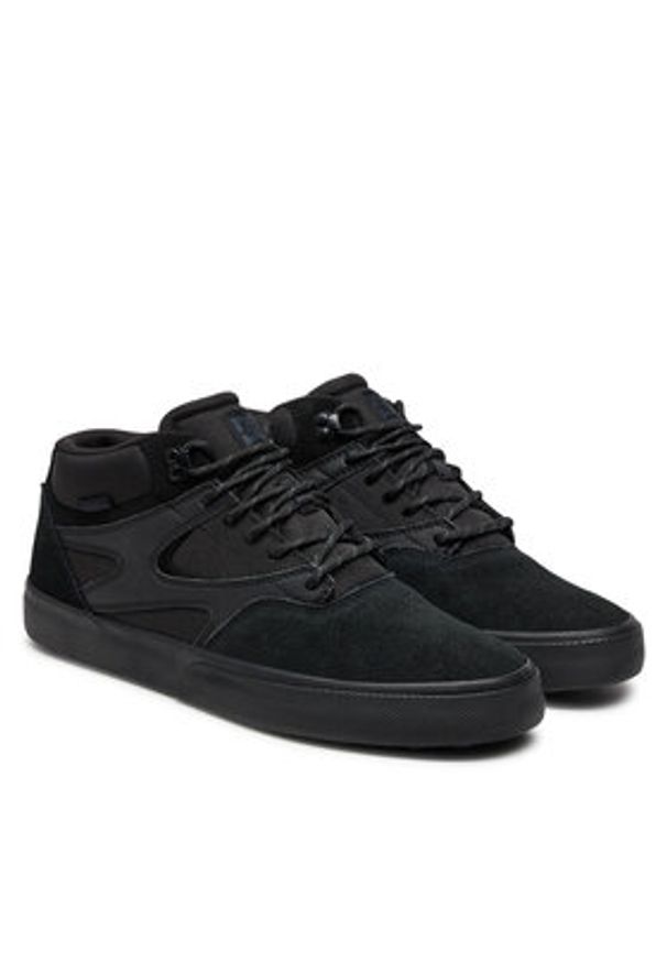 DC Shoes Sneakersy Kalis Vulc Mid Wnt ADYS300744-BB2 Czarny. Kolor: czarny. Materiał: zamsz, skóra
