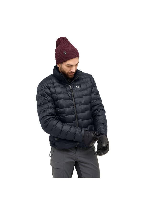 Kurtka puchowa Haglöfs ROC Flash Down. Kolor: czarny. Materiał: puch. Sport: turystyka piesza