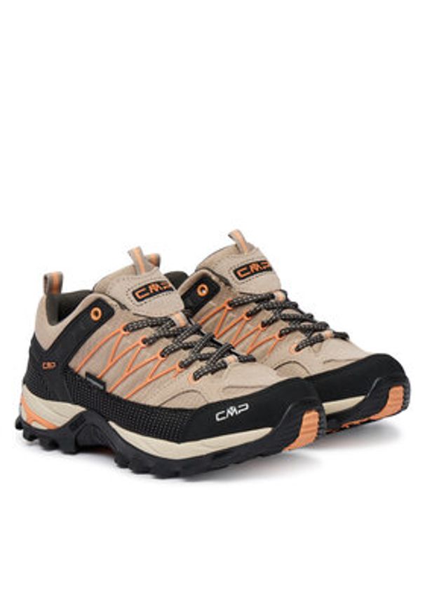 CMP Trekkingi Rigel Low Wp 3Q54456 Beżowy. Kolor: beżowy. Materiał: materiał