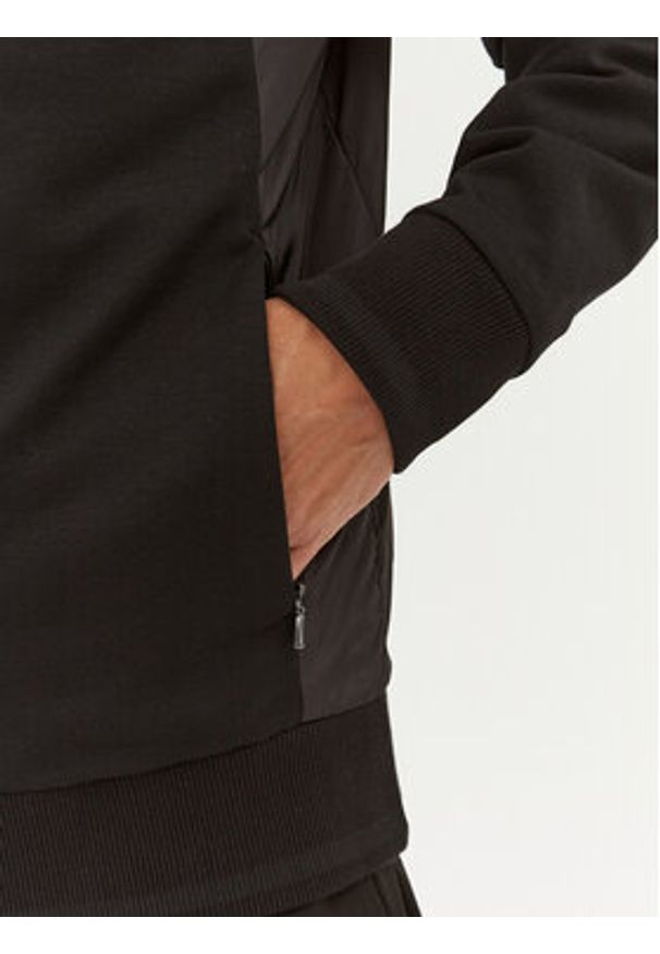 BOSS - Boss Bluza 50495925 Czarny Regular Fit. Kolor: czarny. Materiał: bawełna