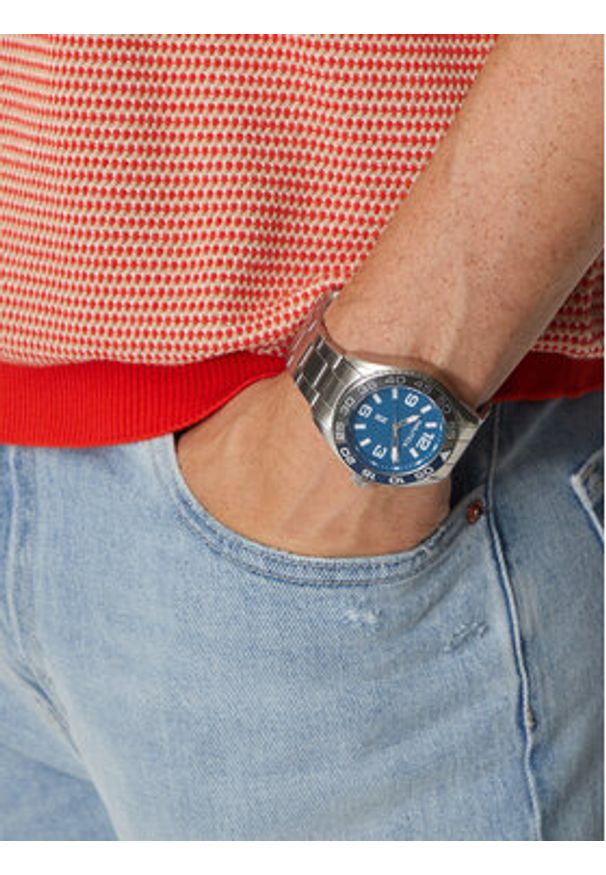 Nautica Zegarek NAPFWS307 Srebrny. Kolor: srebrny