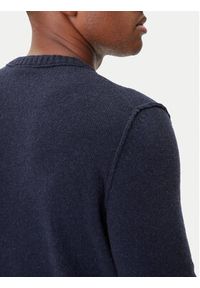 Aeronautica Militare Sweter 252MA1609UL00924 Granatowy Regular Fit. Kolor: niebieski. Materiał: wełna #5