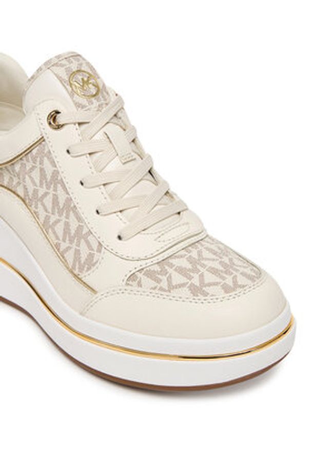 MICHAEL Michael Kors Sneakersy Emmy 43F5EMFS2L Beżowy. Kolor: beżowy. Materiał: skóra