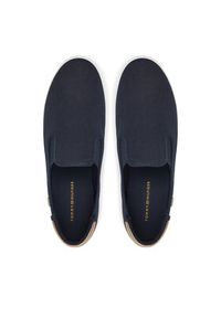 TOMMY HILFIGER - Tommy Hilfiger Tenisówki Vulc Canvas Slip-On Sneaker FW0FW08645 Granatowy. Zapięcie: bez zapięcia. Kolor: niebieski. Materiał: materiał #5