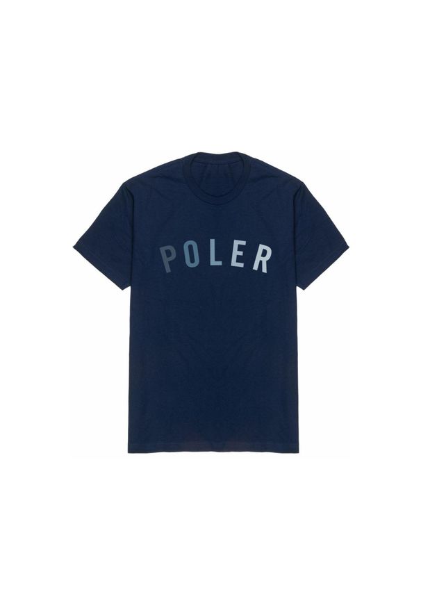 Koszulka turystyczna męska Poler State Tee. Kolor: niebieski. Materiał: bawełna. Sport: turystyka piesza
