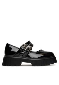 DeeZee Półbuty 2073-2 Czarny. Kolor: czarny. Materiał: materiał #1