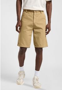 Lee - MĘSKIE SPODENKI LEE CARPENTER SHORT OSCAR KHAKI 112364158. Kolor: brązowy #1