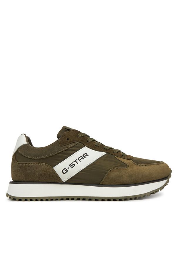 G-Star RAW - G-Star Raw Sneakersy XAVIER-01-WE Khaki. Kolor: brązowy. Materiał: skóra, zamsz