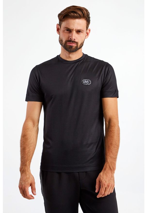 Emporio Armani - T-SHIRT EMPORIO ARMANI. Wzór: aplikacja