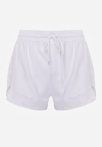 Born2be - Białe Szorty Sportowe z Siateczkowymi Wstawkami i Podszewką Tamaris. Okazja: na co dzień, na spacer. Kolor: biały. Styl: sportowy #8