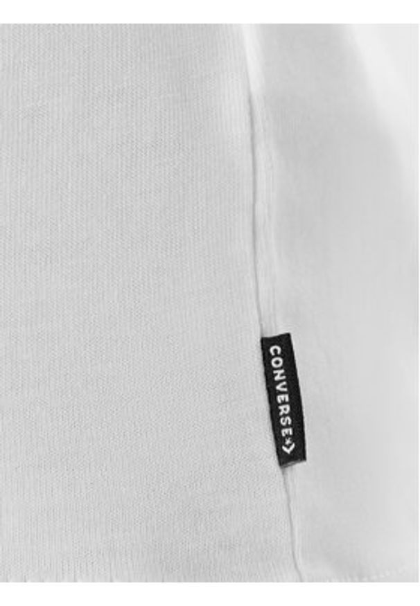 Converse T-Shirt Sea 10027759-A01 Biały Regular Fit. Kolor: biały. Materiał: bawełna