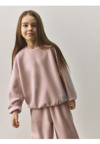 Reserved - Bluza z modalem - pastelowy róż. Kolor: różowy. Materiał: dzianina #1