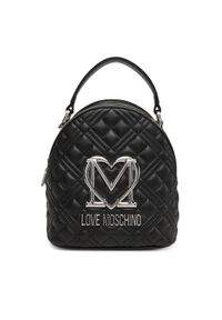 Love Moschino - LOVE MOSCHINO Plecak JC4304PP1NK1200B Czarny. Kolor: czarny. Materiał: skóra