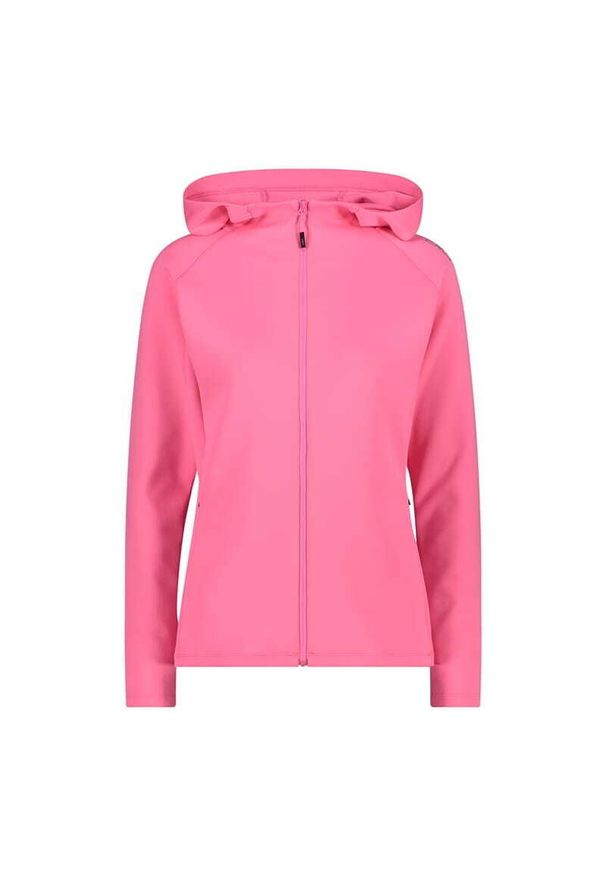 Damska kurtka z kapturem CMP. Typ kołnierza: kaptur. Kolor: różowy. Sport: turystyka piesza