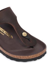 Birkenstock Japonki Gizeh Big Buckle 1033002 Brązowy ciemny. Kolor: brązowy. Materiał: skóra #2