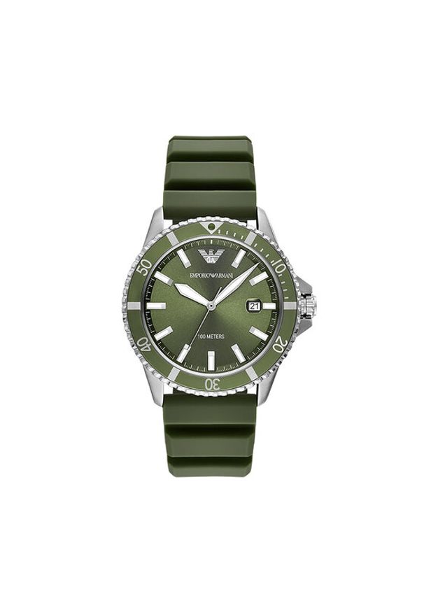 Emporio Armani Zegarek World Explorer AR11638 Zielony. Kolor: zielony