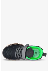 Casu - Szare buty sportowe na rzep casu 939a. Zapięcie: rzepy. Kolor: wielokolorowy, czarny, zielony, szary