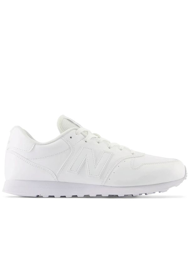 Buty unisex New Balance GM500ZW2 - białe. Kolor: biały. Materiał: materiał, tworzywo sztuczne. Szerokość cholewki: normalna